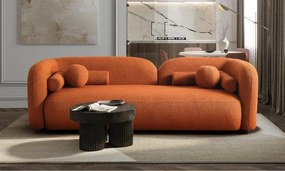 Stewehome Μοντέρνος Καναπές 3 Θέσεων Πορτοκαλί 235x95x80 cm