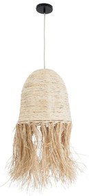 Φωτιστικό Οροφής Κρεμαστό Martinique 02178 Boho 1xE27 IP20 34x70cm Beige GloboStar