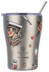 ESTIA ΘΕΡΜΟΣ COFFEE MUG SAVE THE AEGEAN 350ml OLD SCHOOL INK