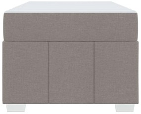 vidaXL Σκελετός Κρεβατιού με στρώμα Taupe 100 x 200 cm ύφασμα
