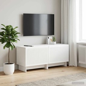 vidaXL Ντουλάπι TV Λευκό Επεξεργασμένο Ξύλο