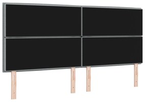 vidaXL Κεφαλάρι Ρυθμιζόμενο Ύψος Ανοιχτό γκρι 200 cm ύφασμα