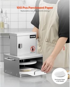 VEVOR 6 in Electric Pizza Dough Press Machine Commercial Pizza Pastry Sheeter