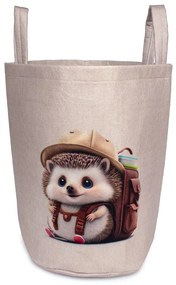 Παιδικό Καλάθι Αποθήκευσης Polyester Hedgehog 45 Beige DimCol 45x30x50εκ.