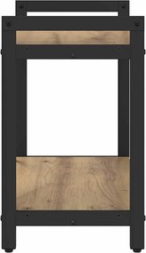 vidaXL Ράφι Βιβλίων 60 x 30 x 50 εκ. Επεξεργασμένο ξύλο Artisan Oak