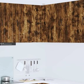 vidaXL Κρεμαστό ντουλάπι κουζίνας Καπνιστό Δρύς 57 x 57 x 80 εκ.