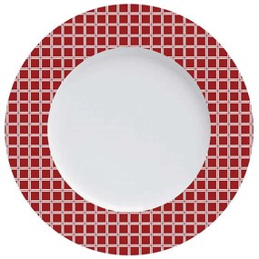 Σερβίτσιο Πιάτα Φαγητού Rubik (Σετ 20Τμχ) 24.461.40 Red Cryspo Trio 20 τμχ Porcelain