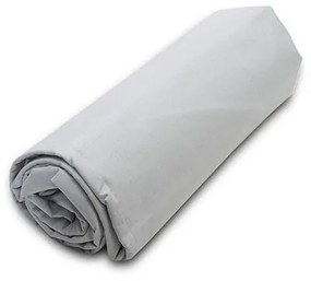 Κατωσέντονο Menta με λάστιχο 18 Light Grey Διπλό (160x200+40)