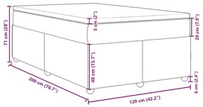 ΚΡΕΒΑΤΙ BOXSPRING ΜΕ ΣΤΡΩΜΑ ΜΑΥΡΟ 120X200 ΕΚ. ΥΦΑΣΜΑΤΙΝΟ 3285368