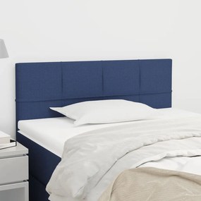 VidaXL Κεφαλάρι Κρεβατιού Μπλε 90x5x78/88 εκ. Υφασμάτινο
