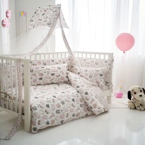 Σεντόνια Βρεφικά Pinky (Σετ 3τμχ) Pink Vesta Home Λίκνου 70x125cm 100% Cotton