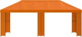 vidaXL Κήπος Γκαζebo 6 x 3 m Πορτοκαλί Πολυεστέρας και Χάλυβας 190 gsm