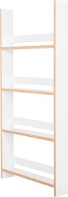 ΡΑΦΙΕΡΑ ΤΟΙΧΟΥ SANI HM18224.01 ΜΕΛΑΜΙΝΗ ΣΕ ΛΕΥΚΟ 60x10x120Υεκ. (4 ΡΑΦΙΑ)