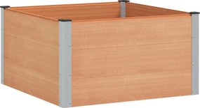 vidaXL Υπερυψωμένη Ζαρντινιέρα Καφέ 100 x 100 x 54 cm