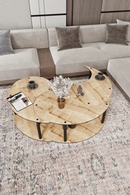 Σετ Τραπεζιών Σαλονιού Δρυς SELIS 70x38