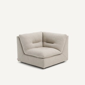 Γωνιακή πολυθρόνα σύνθεσης 90° από βισκόζη και λινό, GIULIANO