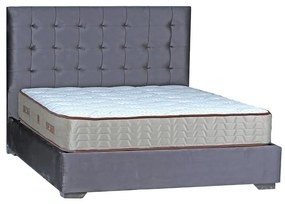 Κρεβάτι Ritzy με αποθηκευτικό χώρο 160x200 χρώμα Sera 42 - Βελούδο - 784-0073