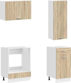 vidaXL Μονάδα κουζίνας LYON 8 pcs Sonoma Δρυς Επεξεργασμένο Ξύλο
