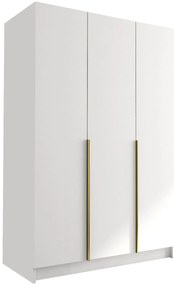 Ντουλάπα Calia I Τρίφυλλη-Leuko-Xriso