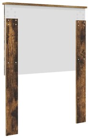 vidaXL Κεφαλάρι με κεφαλάρι Καπνιστό Δρύς 75 cm Επεξεργασμένο ξύλο