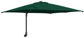 vidaXL Ομπρέλα Κήπου Πράσινο 248.5 x 247.5 x 160 εκ. ύφασμα