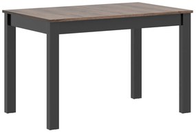 Τραπέζι Boston 481, Μαύρο, Monastery δρυς, 75x75x120cm, 29 kg, Επιμήκυνση, Πλαστικοποιημένη μοριοσανίδα | Epipla1.gr