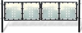 vidaXL Πόρτα με Μονή Πόρτα Μαύρη 300x100 εκ.