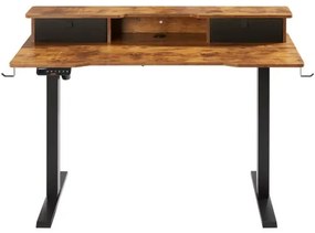 VEVOR Height Adjustable Desk, 47.2&quot; x 23.6&quot; Electric Dual Monitor Riser Workstation, Whole Piece Desk Board Sit to Stand, 3-Key Modes Sturdy Dual Metal Frame,180LBS Capacity for Computer Home &amp; Office