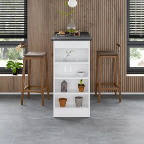 Τραπέζι Μπαρ Bendir / Λευκό PRILOPE 117x54x102