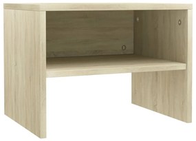 vidaXL Κομοδίνο Χρώμα Sonoma Δρυς 40 x 30 x 30 εκ. από Επεξ. Ξύλο