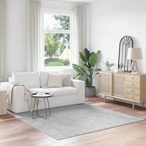 vidaXL Αντιολισθητικό Σαγκί Χαλάκι Γκρι 200 x 200 cm PP