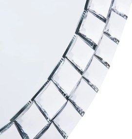 vidaXL Καθρέφτης Τοίχου 50 εκ. από Ψημένο Γυαλί