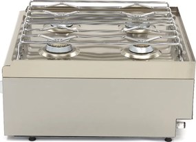 Commercial Grade Cooker - 4 Burners - Double Unit - 60cm Deep - Gas
