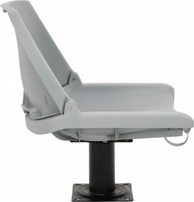 vidaXL Κάθισμα Σκάφους Πτυσσόμ. 4 τεμ. Γκρι 48x51x41 εκ Χωρίς Μαξιλάρι