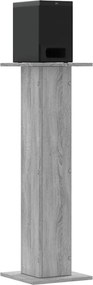 vidaXL Βάσεις Ηχείων 2 Τεμ. Γκρι Sonoma 30x30x95εκ. Επεξεργασμένο Ξύλο