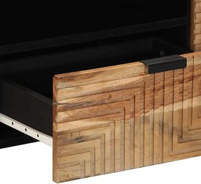 vidaXL Ντουλάπι TV Solid Acacia Wood 105 x 33 x 46 εκ.