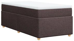 ΚΡΕΒΑΤΙ BOXSPRING ΜΕ ΣΤΡΩΜΑ ΣΚΟΥΡΟ ΚΑΦΕ 80X200 ΕΚ. ΥΦΑΣΜΑΤΙΝΟ 3285334