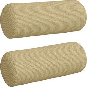 vidaXL Μαξιλάρια Στήριγμα 2 pcs Γκρι Πράσινο Ø 15 x 40 εκ