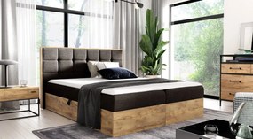 Επενδυμένο κρεβάτι Wood 1-180 x 200-Mauro