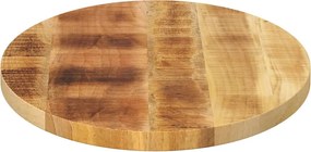 vidaXL Επιφάνεια Τραπεζιού Οβάλ 100x40x2,5 εκ. Μασίφ Ξύλο Μάνγκο