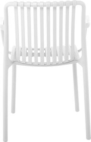 MODA Πολυθρόνα-Pro Στοιβαζόμενη, PP-UV Protection Απόχρωση Άσπρο   1τμχ