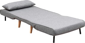 1-Seat Sofa-Bed Folde Single - Light Grey Light Grey
