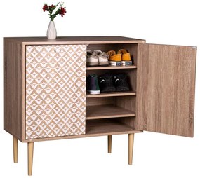 Παπουτσοθήκη Home 2227 Fylliana Sonoma - Λευκό 75x37x75 εκ. 75x37x75 εκ.