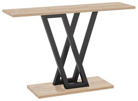 Console Wirmo natural melamine- metal black leg 110x30x80cm 110x30x80 εκ.