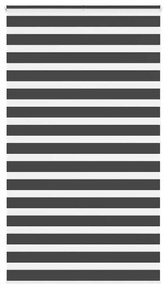 Ζέβρα τυφλή Μαύρο Πλάτος υφάσματος 130,9 εκ. Πολυεστέρας