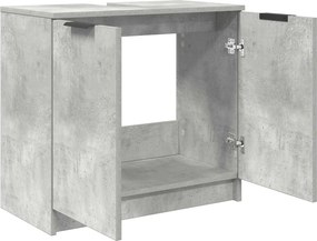 vidaXL Ντουλάπι Μπάνιου Σκυρόδεμα Γκρι 64,5 x 33,5 x 59 εκ.