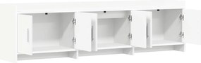 vidaXL Ντουλάπι TV 168 x 33 x 47 εκ. Λευκό Επεξεργασμένο Ξύλο
