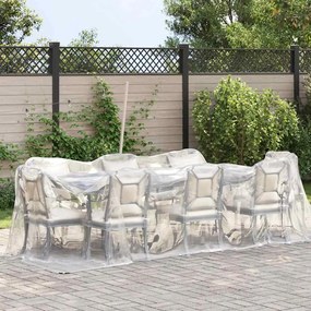 vidaXL Σαφής μουσαμάς με οπές 2x5 m Πολυαιθυλένιο