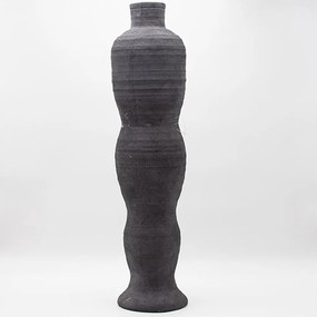 Βάζο Κεραμικό 819-00293 Φ15x61,5cm Anthracite Estheti Home Κεραμικό