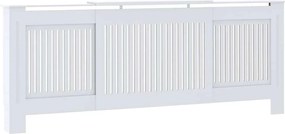 vidaXL Καπάκι Καλοριφέρ 2 pcs Λευκό 205 x 20,5 x 81,5 εκ.